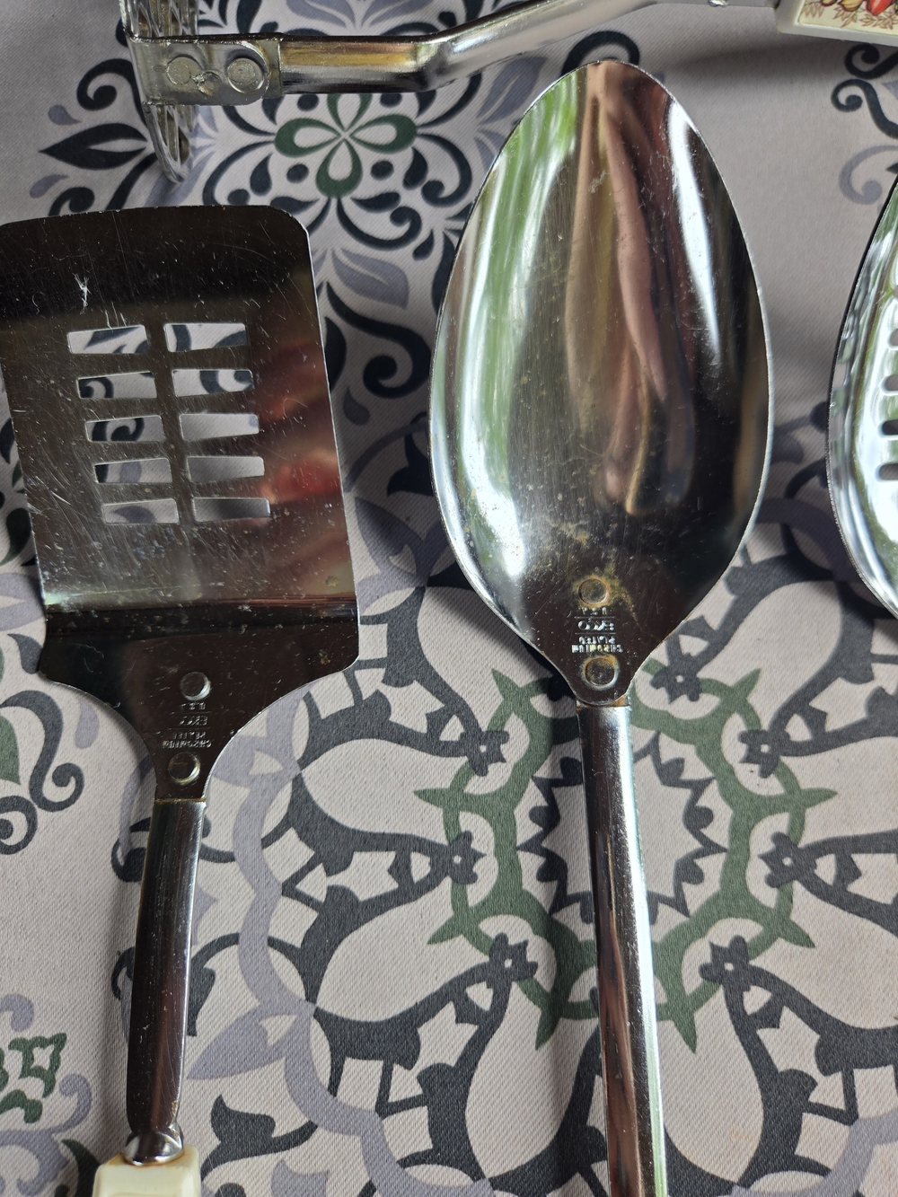 Ekco Spice Of Life Print Kitchen Utensils - Set Of 5 - Picture 5 of 12